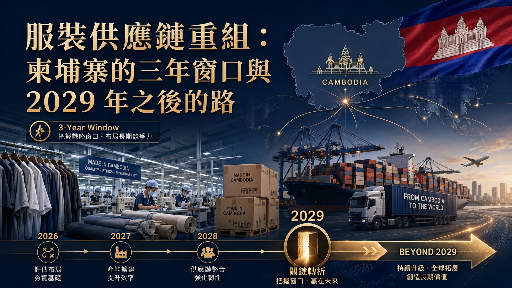 服裝供應鏈重組｜柬埔寨商品出口結構：GFT 佔 50.7%