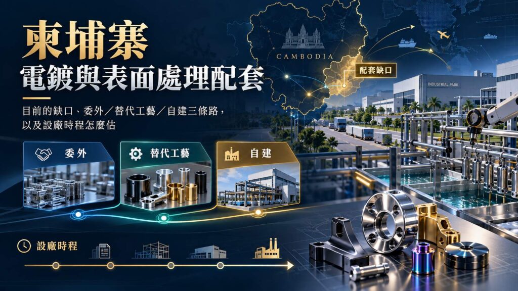 柬埔寨電鍍配套現在夠用嗎？表面處理產業缺口與替代方案（2026）
