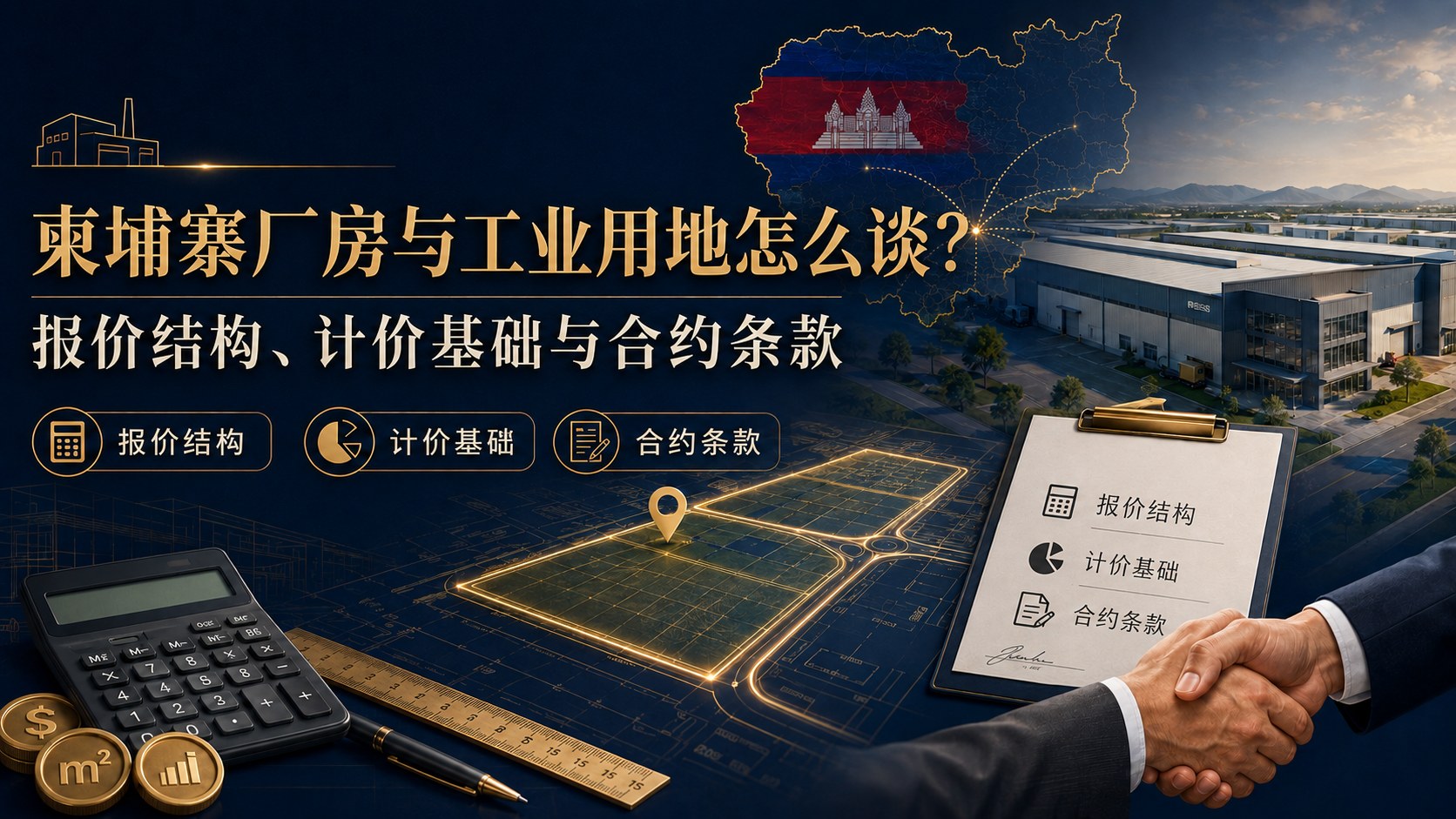 柬埔寨厂房租金与工业用地怎么谈?报价结构与合约条款