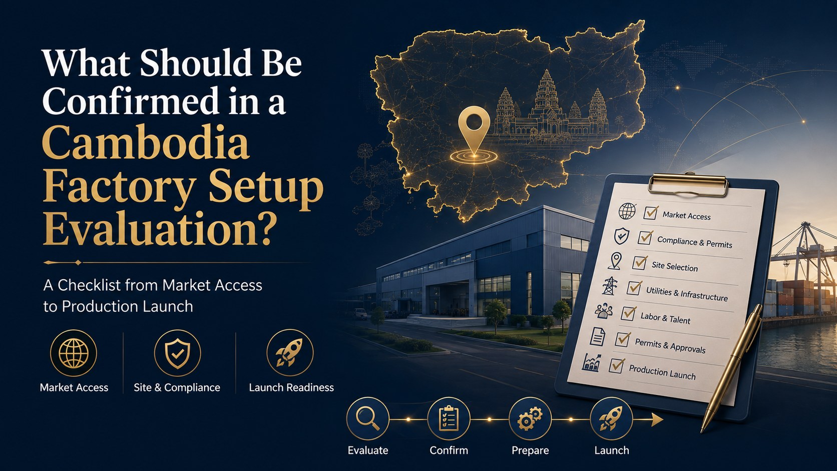 Cambodia Factory Setup Evaluation: The 2026 Checklist