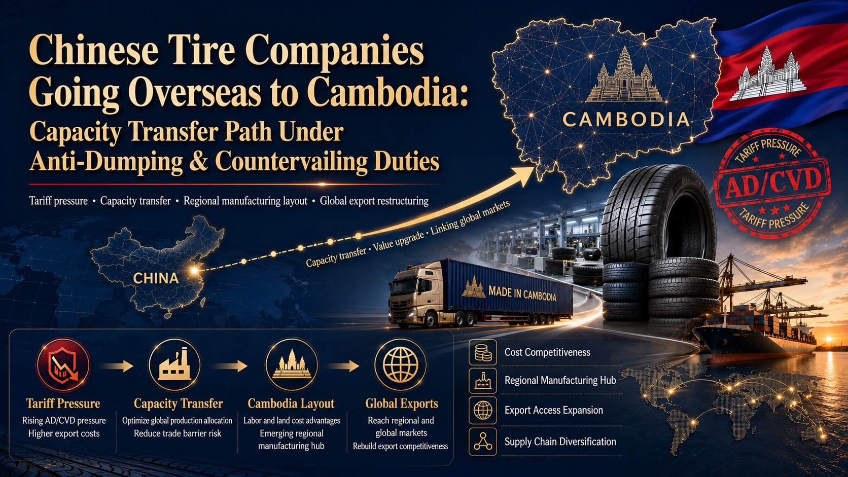 Cambodia tire manufacturing: capacity transfer under US AD/CVD duties