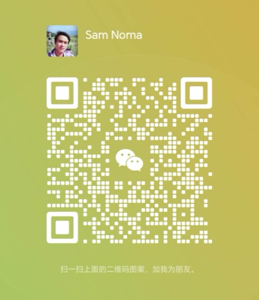 Sam Noma WeChat QR code